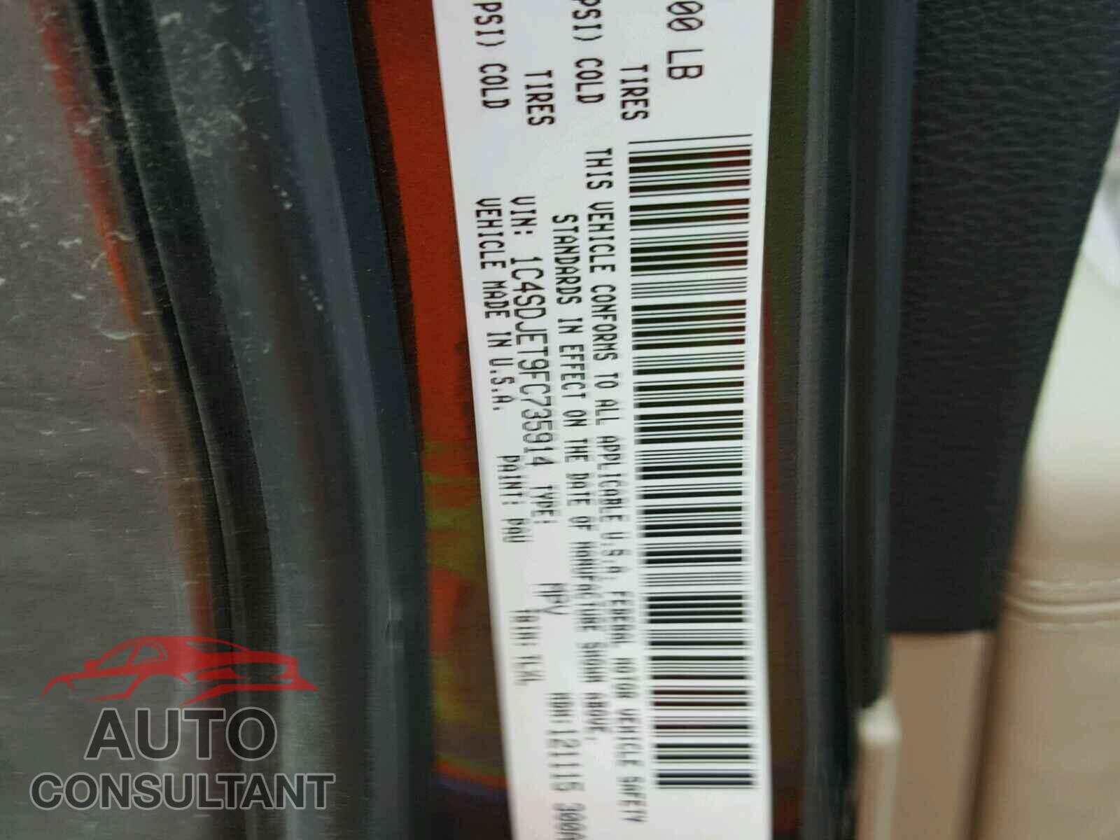 DODGE DURANGO CI 2015 - 1C4SDJET9FC735914