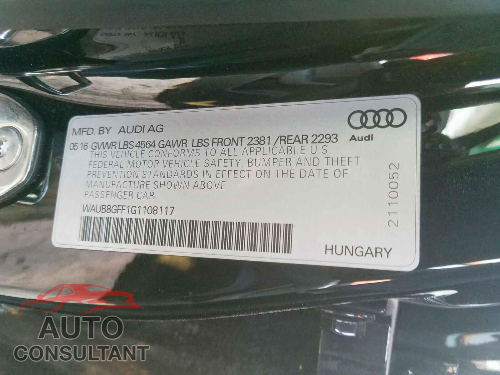 AUDI A3 2016 - 3VWE57BU7KM105003