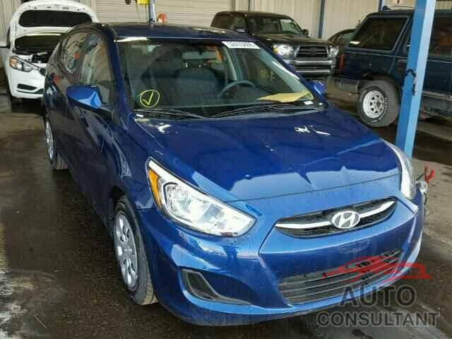 HYUNDAI ACCENT 2016 - KMHCT5AE3GU289952