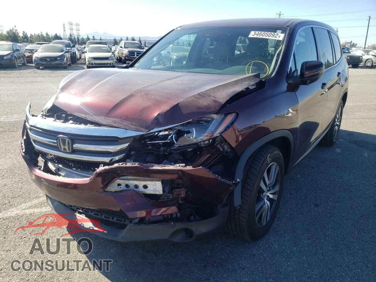 HONDA PILOT 2017 - 5TDJZRFH5JS561157
