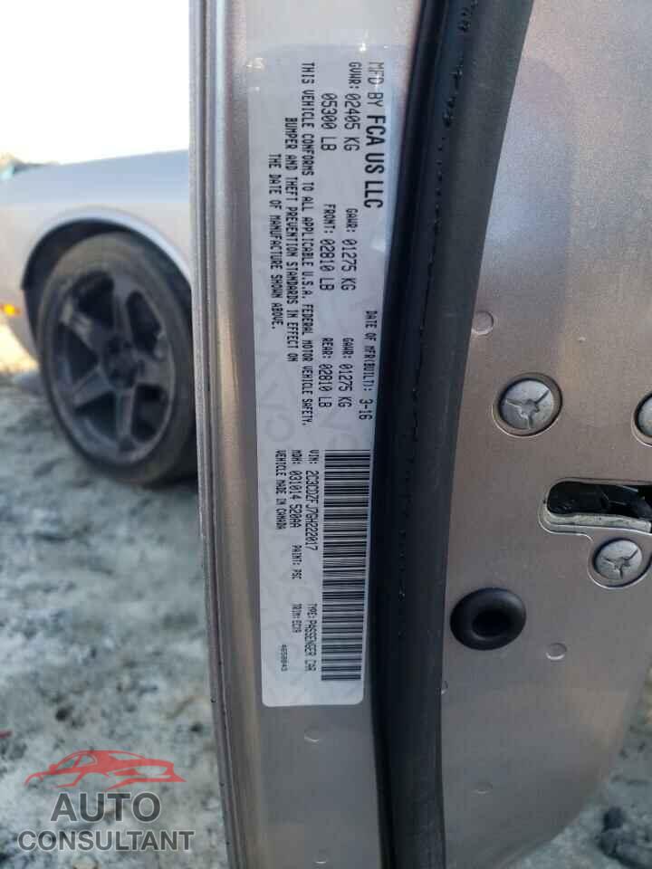 DODGE CHALLENGER 2016 - 2C3CDZFJ7GH222017