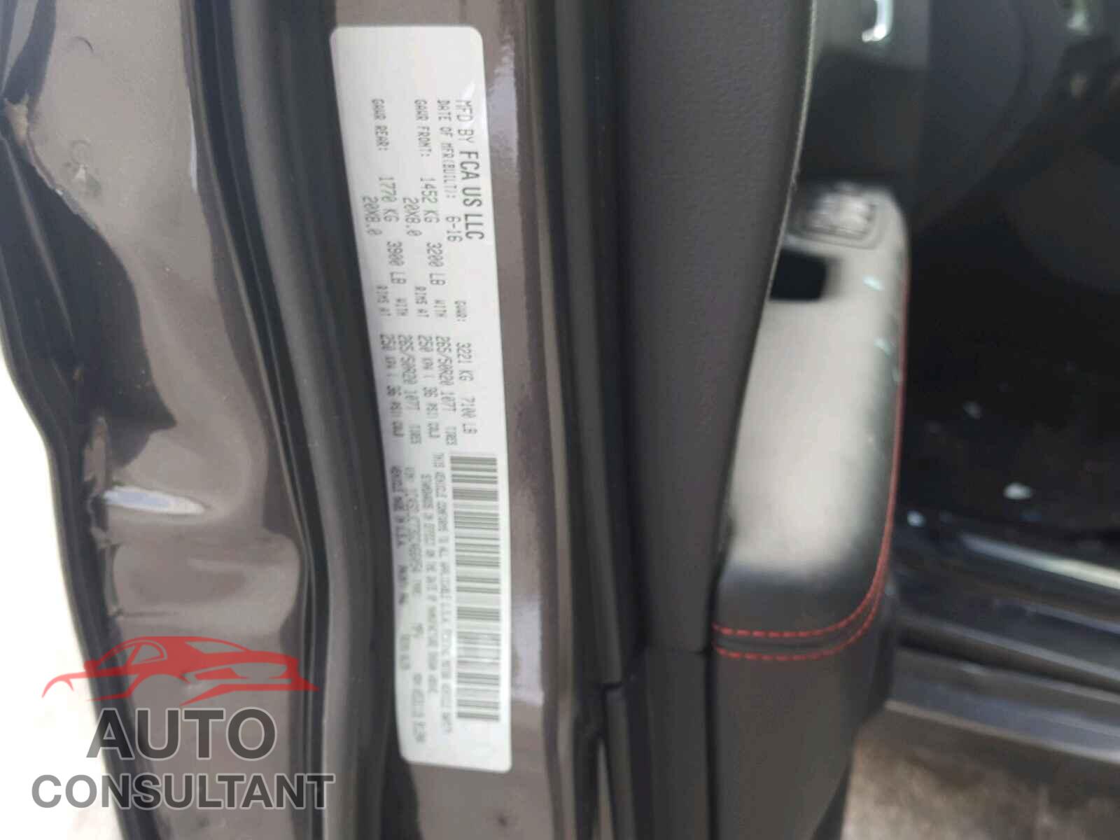 DODGE DURANGO 2016 - 1C4SDJCT3GC466054