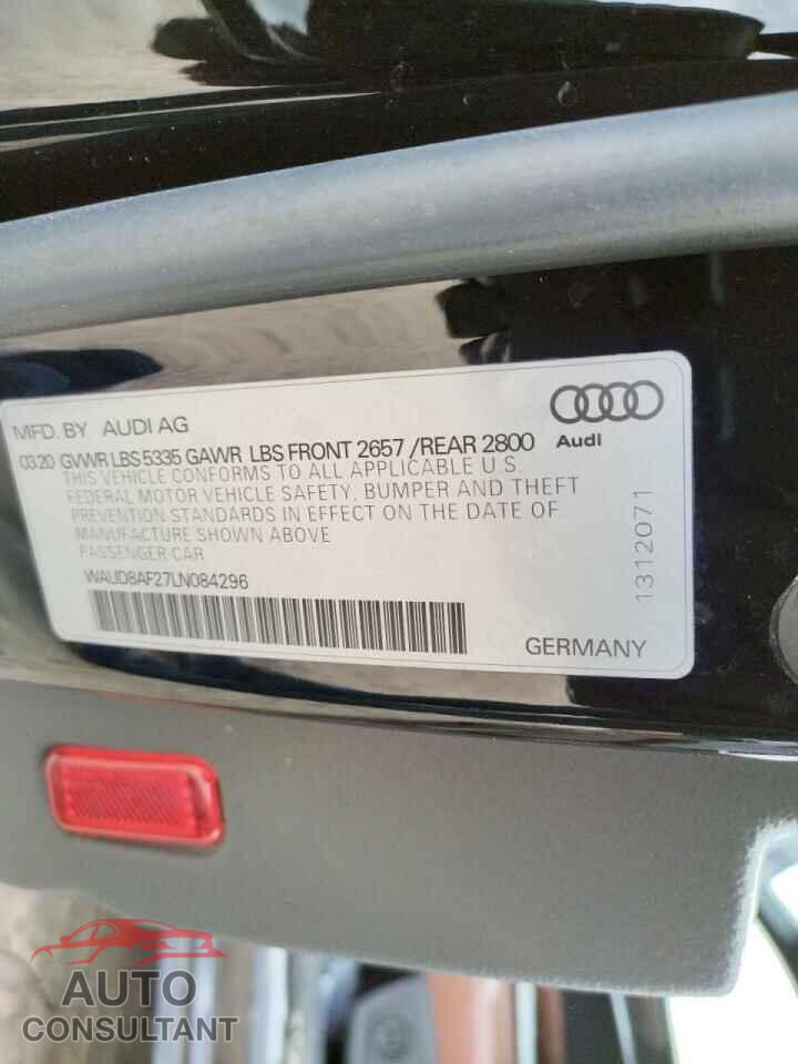 AUDI A6 2020 - WAUD8AF27LN084296