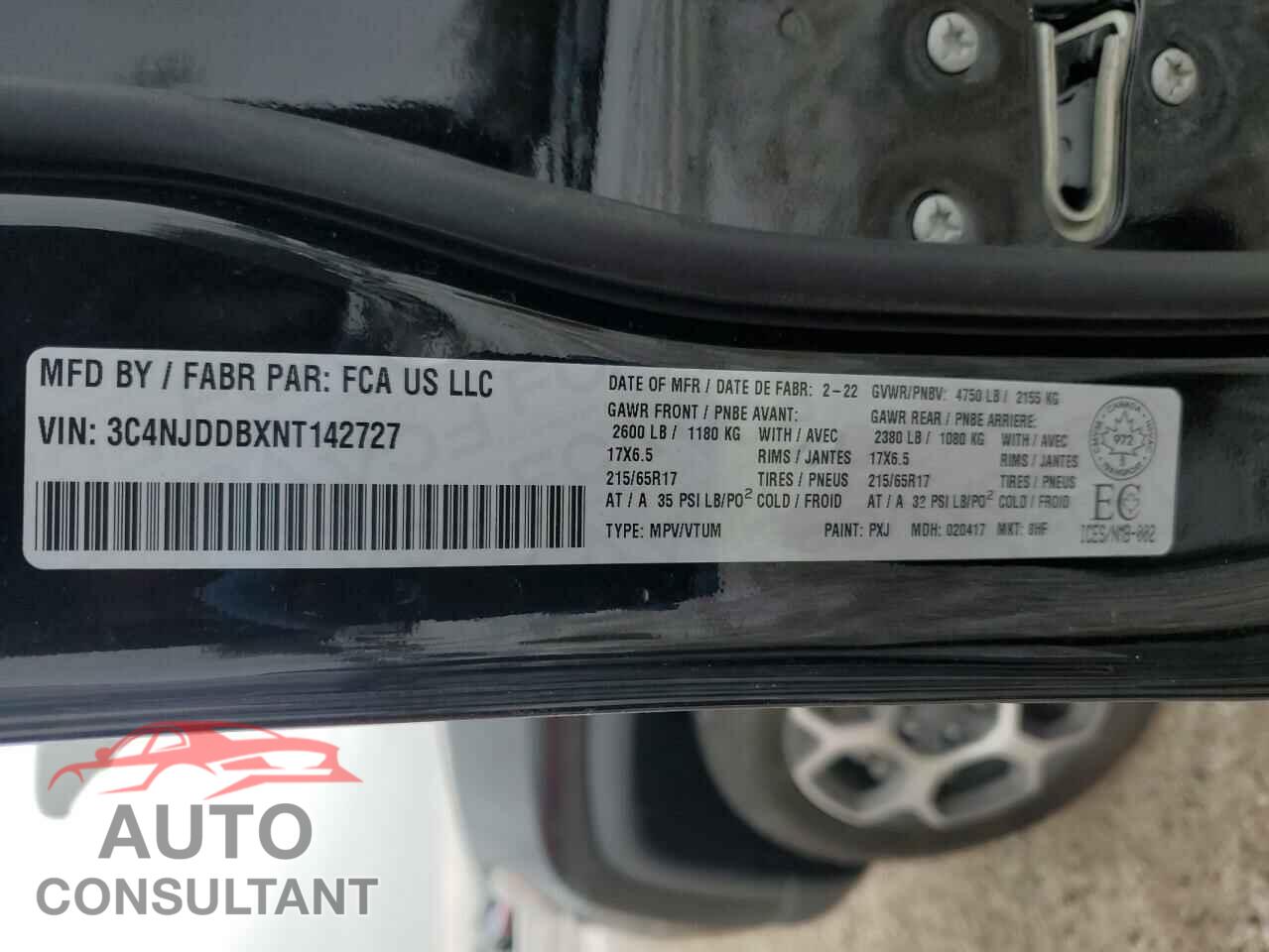 JEEP COMPASS 2022 - 3C4NJDDBXNT142727