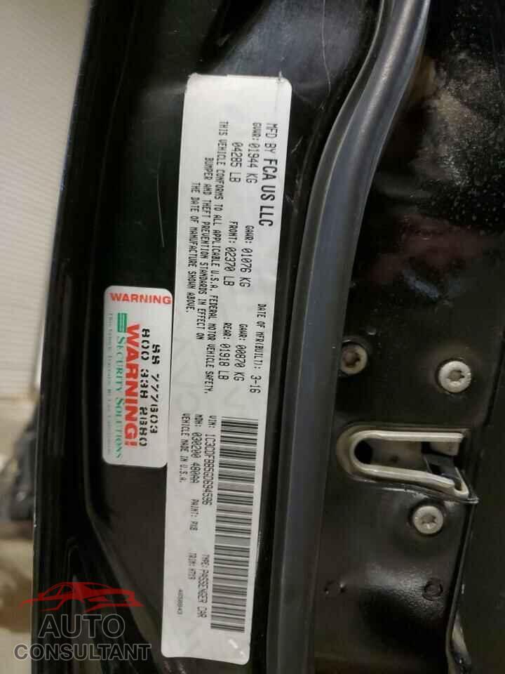 DODGE DART 2016 - 1C3CDFBB5GD694596