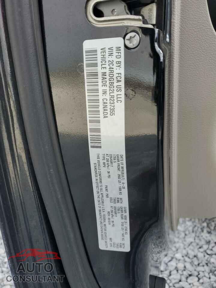 DODGE CARAVAN 2020 - 2C4RDGBG2LR237355
