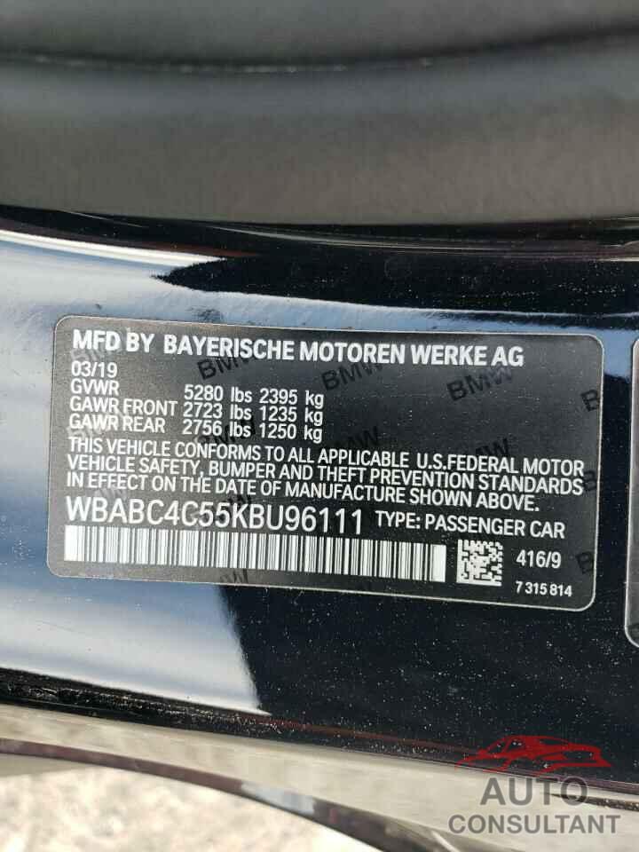 BMW M8 2019 - WBABC4C55KBU96111