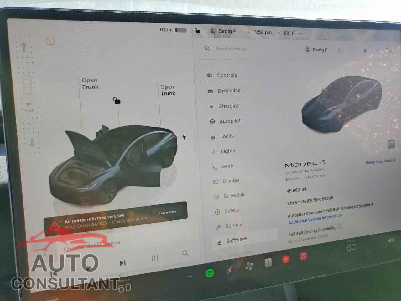 TESLA MODEL 3 2024 - 5YJ3E1EB7RF755398