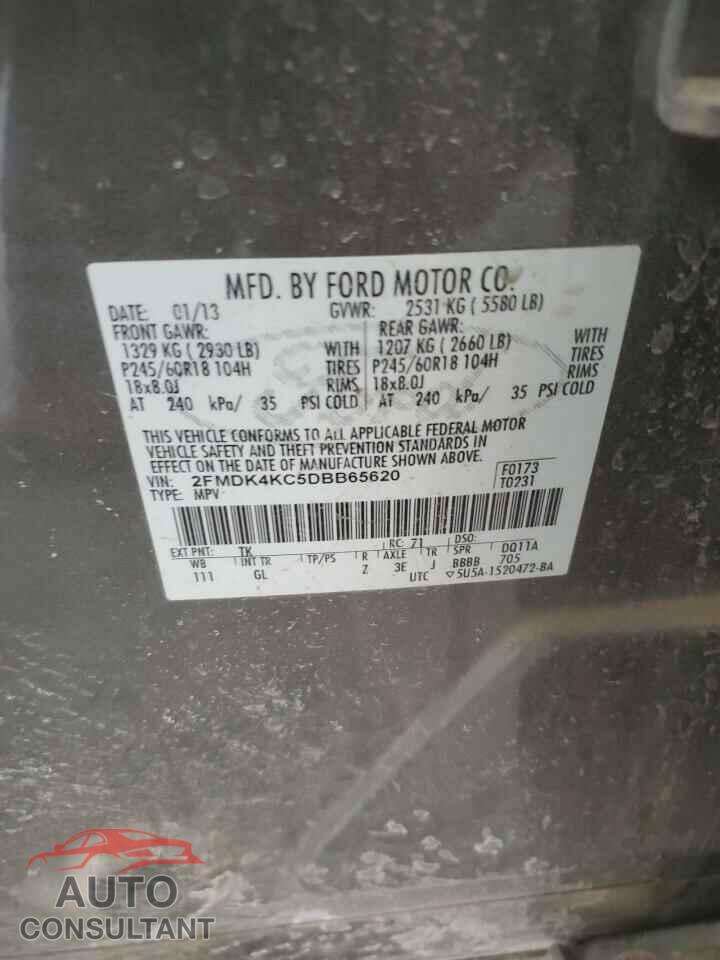 FORD EDGE 2013 - 2FMDK4KC5DBB65620