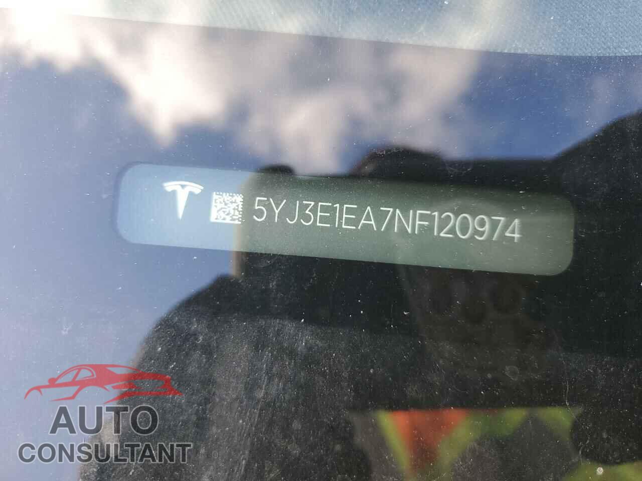TESLA MODEL 3 2022 - 5YJ3E1EA7NF120974