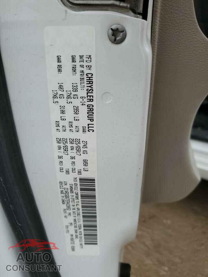 DODGE CARAVAN 2014 - 2C4RDGBG7ER433052