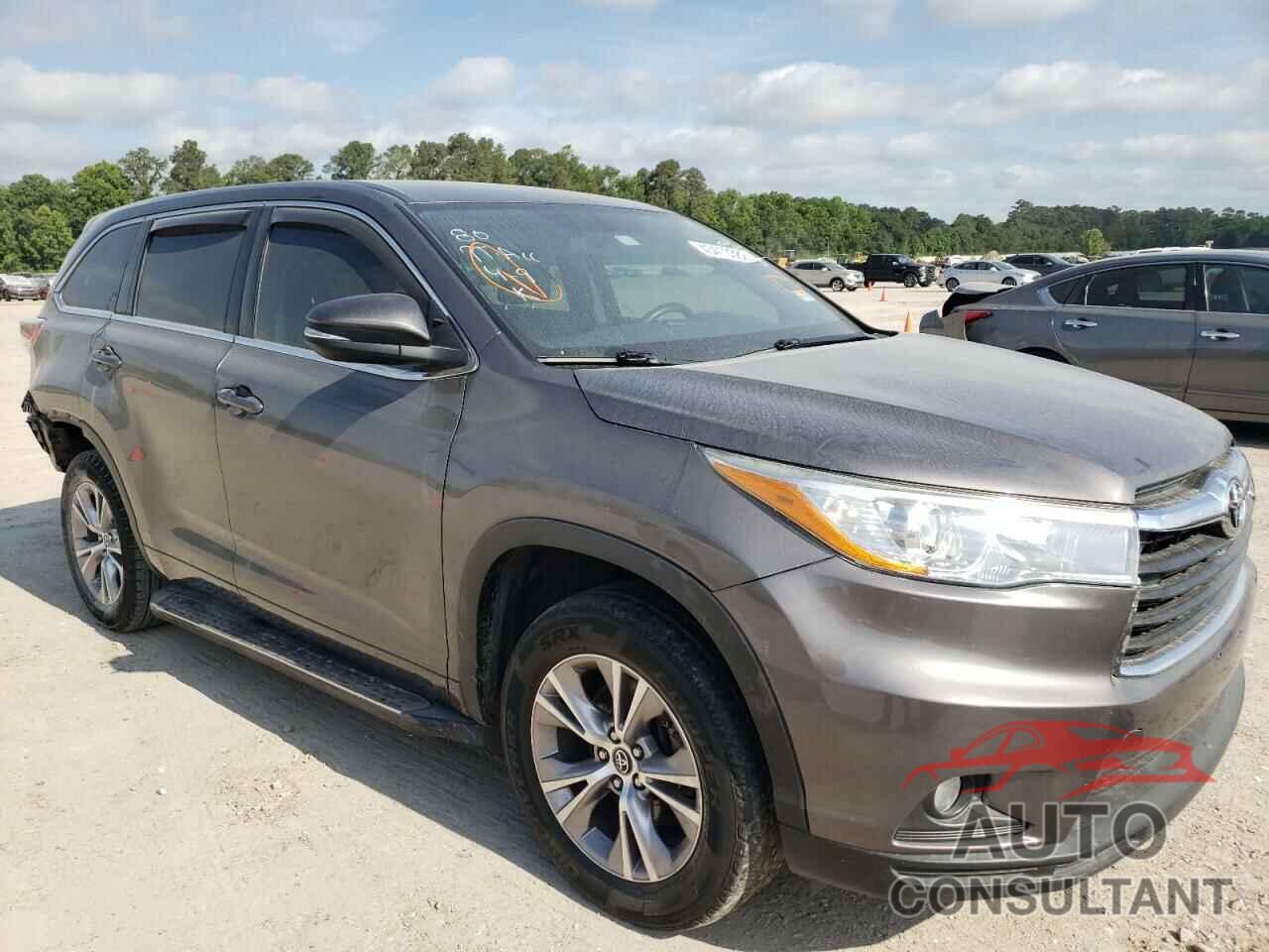 TOYOTA HIGHLANDER 2016 - 5TDZKRFHXGS174135