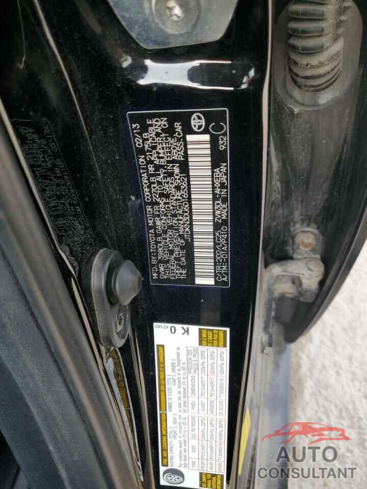 TOYOTA PRIUS 2013 - JTDKN3DU6D1653621