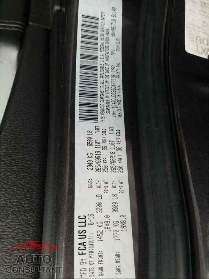 DODGE DURANGO 2016 - 1C4RDJDG3GC477118