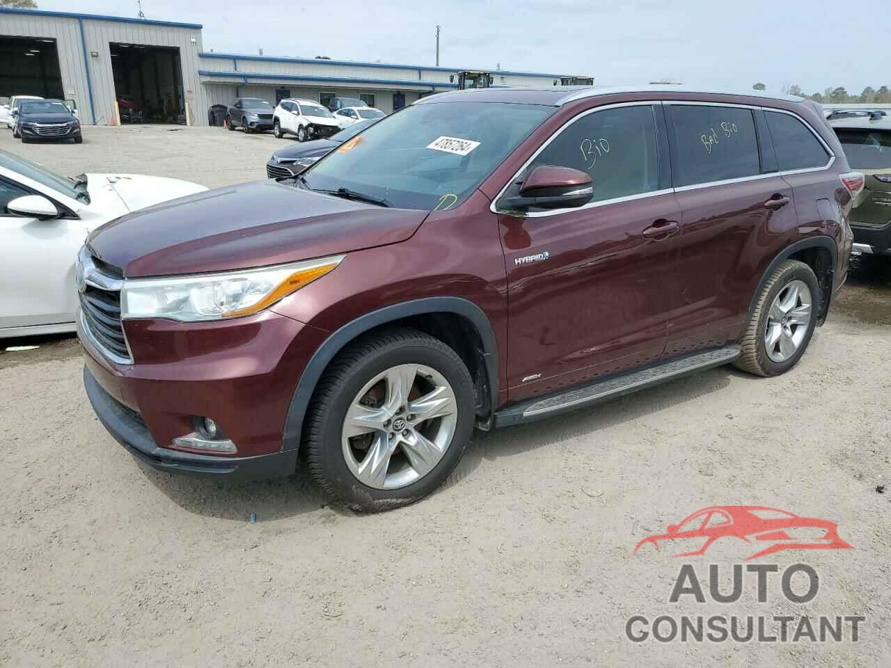 TOYOTA HIGHLANDER 2016 - 5TDDCRFH2GS020039