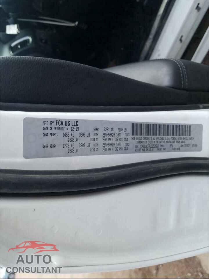 DODGE DURANGO 2020 - 1C4SDJCT7LC253568