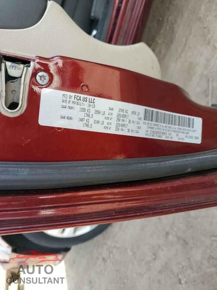 DODGE CARAVAN 2019 - 2C4RDGBG2KR789873