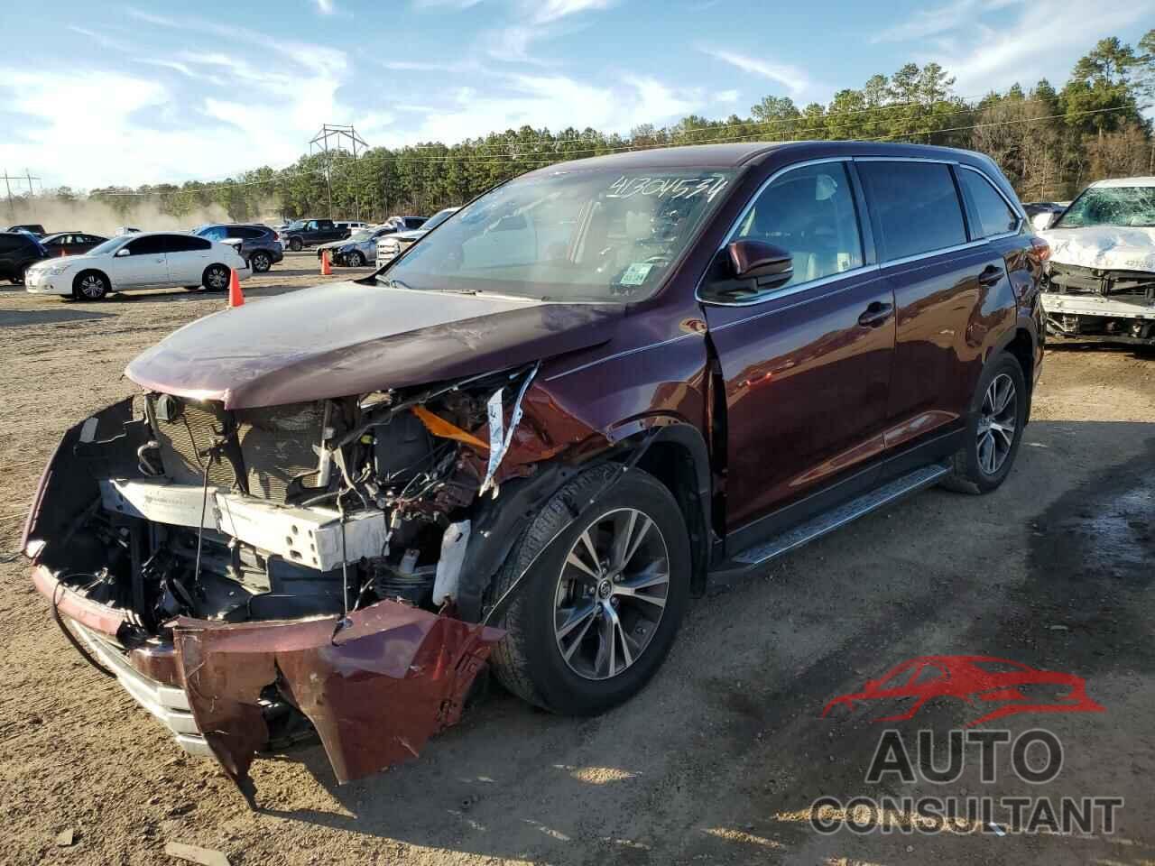 TOYOTA HIGHLANDER 2019 - 5TDZZRFH8KS294357