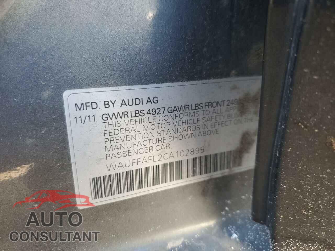 AUDI A4 2012 - WAUFFAFL2CA102895