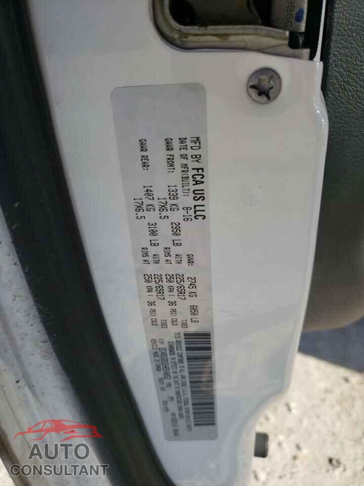 DODGE CARAVAN 2017 - 2C4RDGBG5HR548852