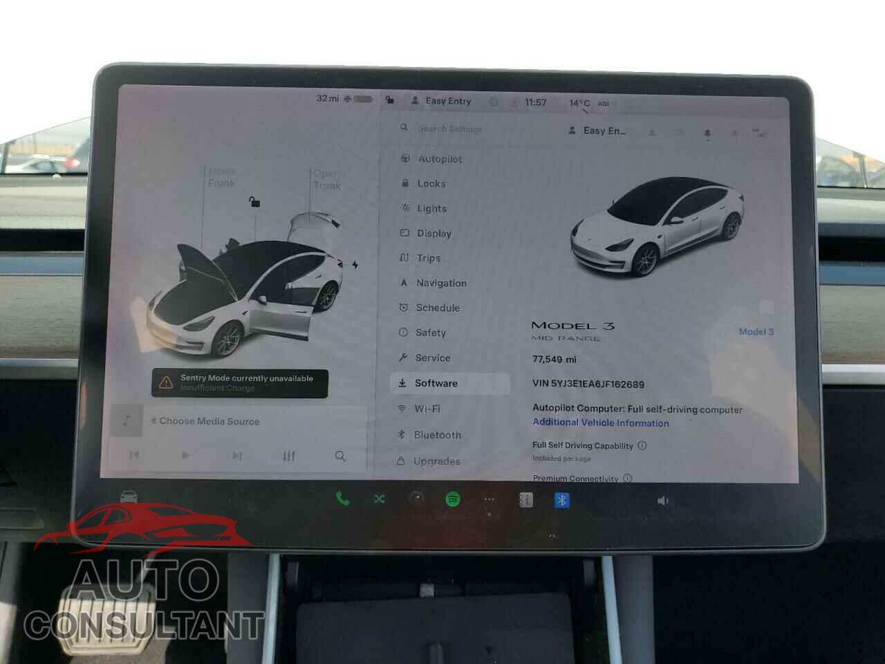 TESLA MODEL 3 2018 - 5YJ3E1EA6JF162689