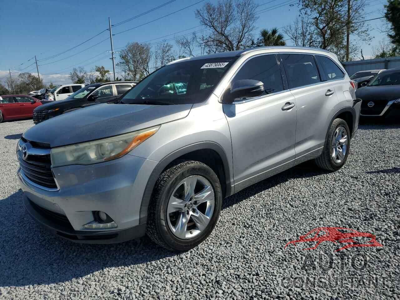 TOYOTA HIGHLANDER 2016 - 5TDYKRFH5GS134461