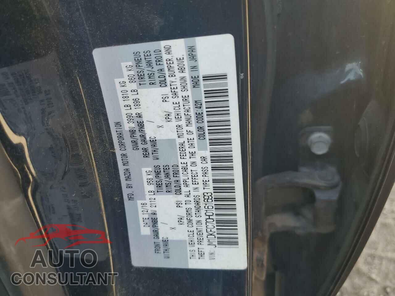 MAZDA CX-3 2017 - JM1DKFC70H0161693