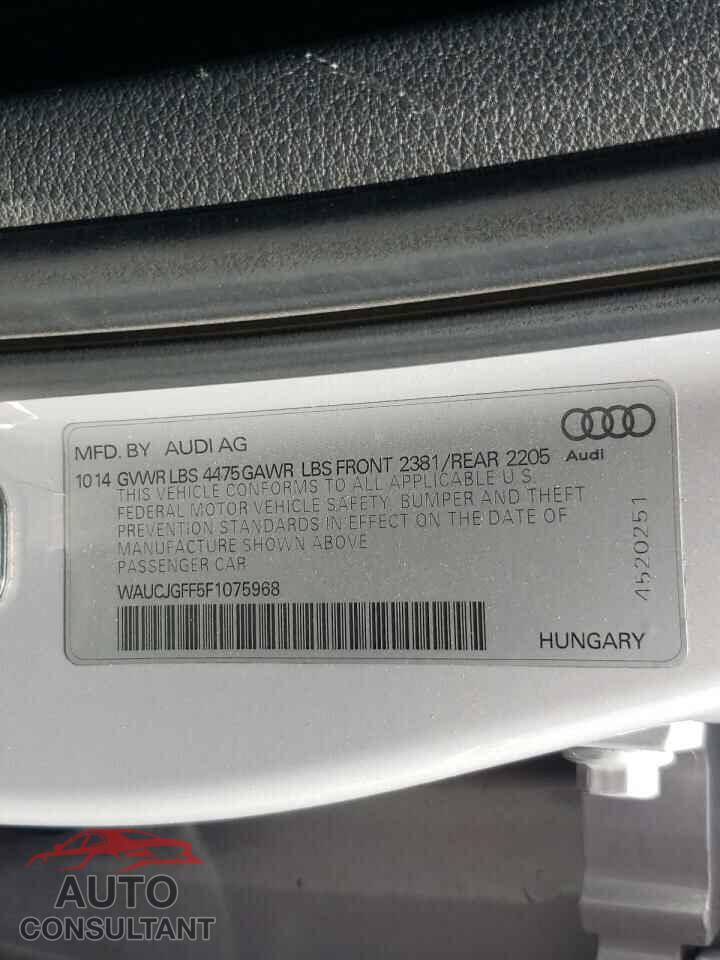 AUDI A3 2015 - WAUCJGFF5F1075968