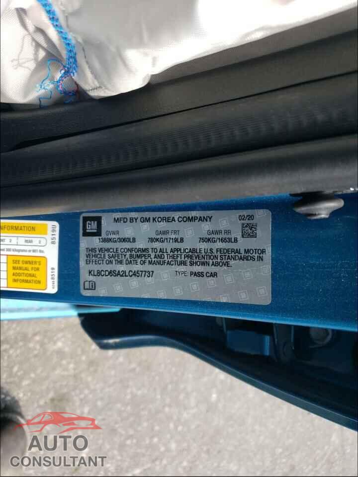 CHEVROLET SPARK 2020 - KL8CD6SA2LC457737