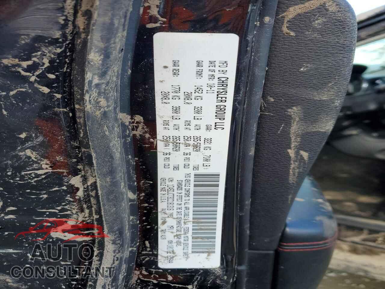 DODGE DURANGO 2012 - 1C4SDJCT3CC181316
