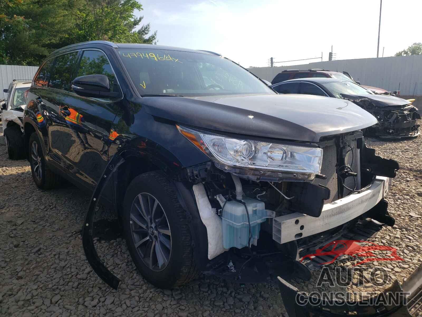 TOYOTA HIGHLANDER 2019 - 5TDJZRFHXKS622259