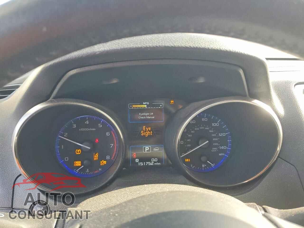 SUBARU OUTBACK 2015 - 4S4BSAFC4F3296654