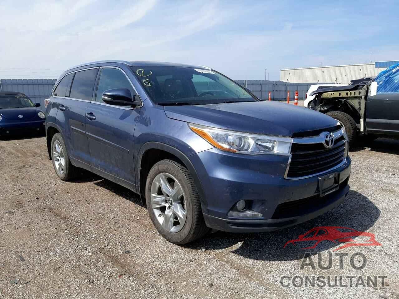 TOYOTA HIGHLANDER 2016 - 5TDDKRFH2GS308887