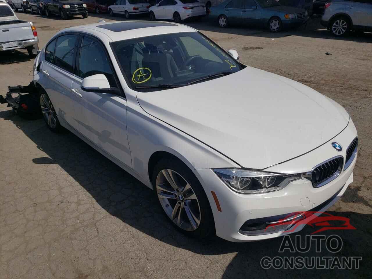 BMW 3 SERIES 2017 - WBA8B9G58HNU50848