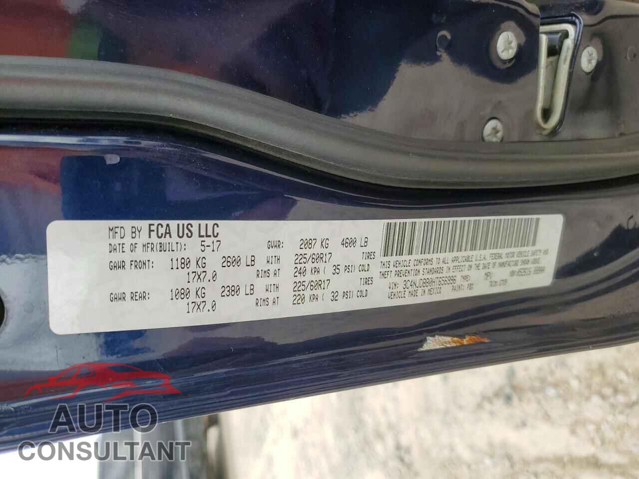 JEEP COMPASS 2017 - 3C4NJDBB0HT656996
