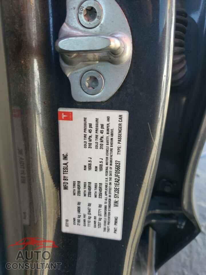 TESLA MODEL 3 2018 - 5YJ3E1EA2JF056837