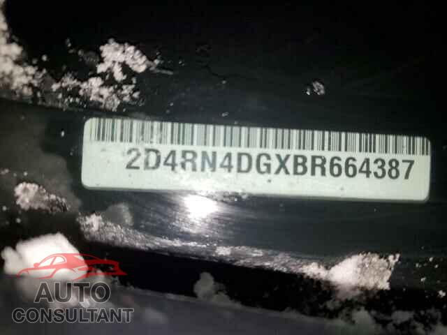 DODGE CARAVAN 2011 - 2D4RN4DGXBR664387
