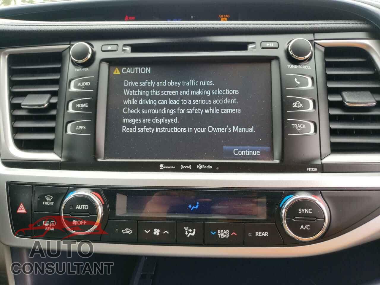 TOYOTA HIGHLANDER 2018 - 5TDBZRFH6JS487722