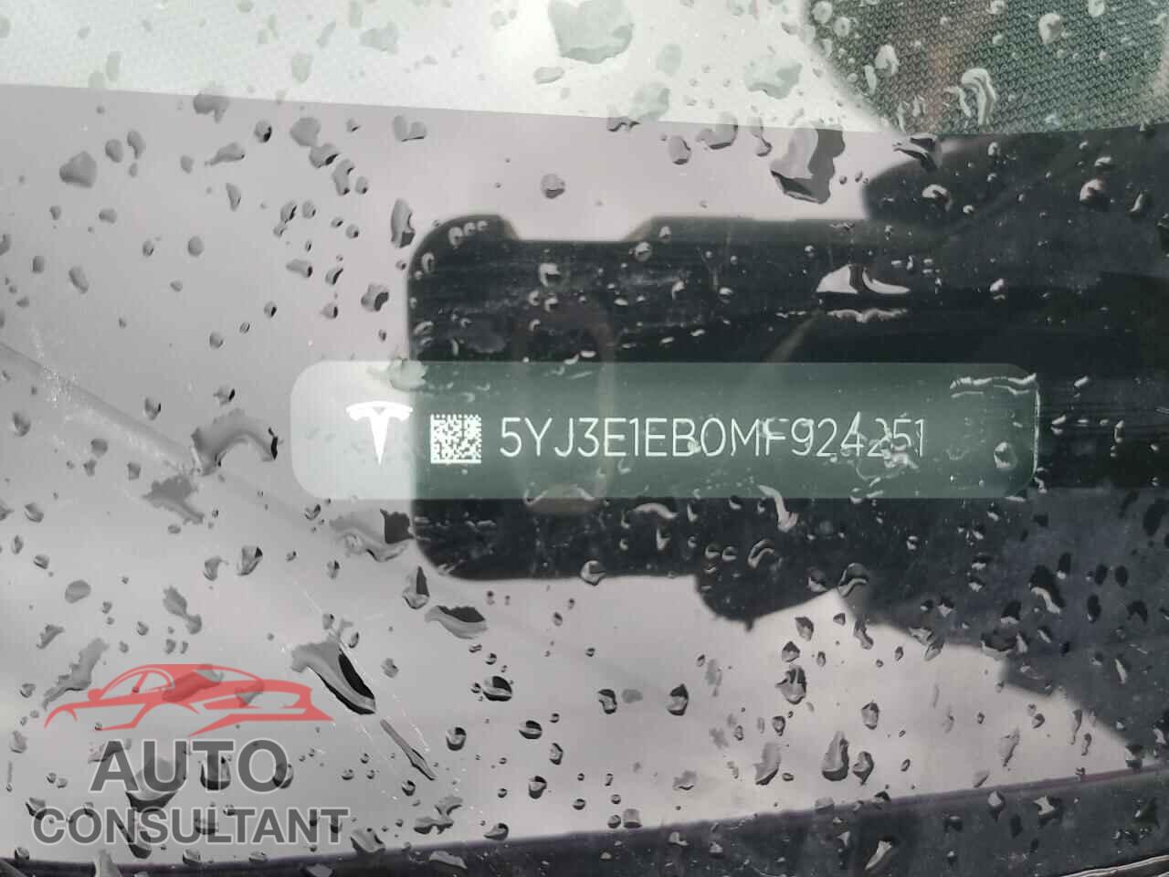 TESLA MODEL 3 2021 - 5YJ3E1EB0MF924251