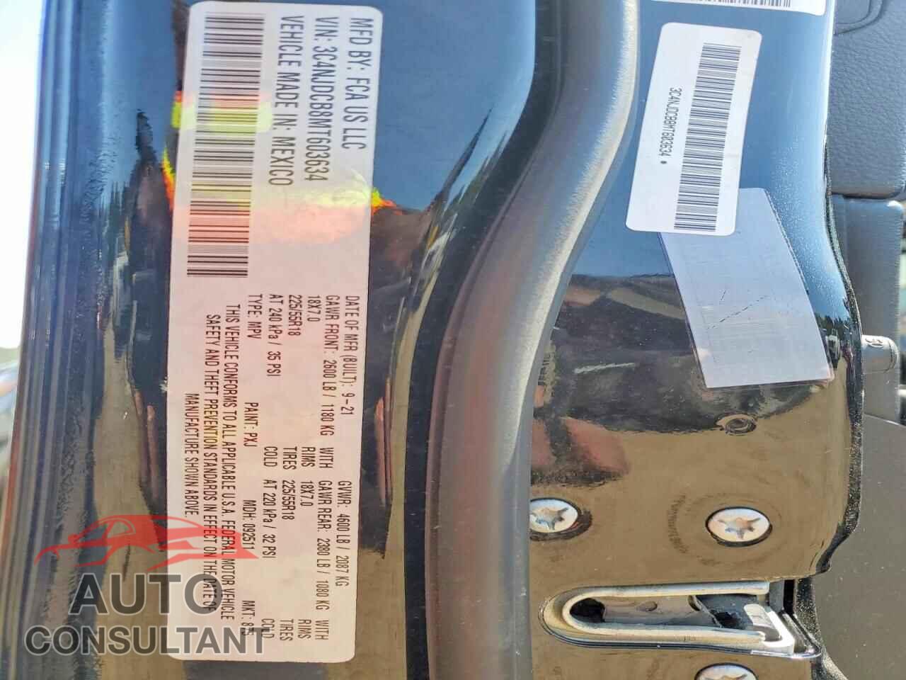 JEEP COMPASS 2021 - 3C4NJDCB8MT603634