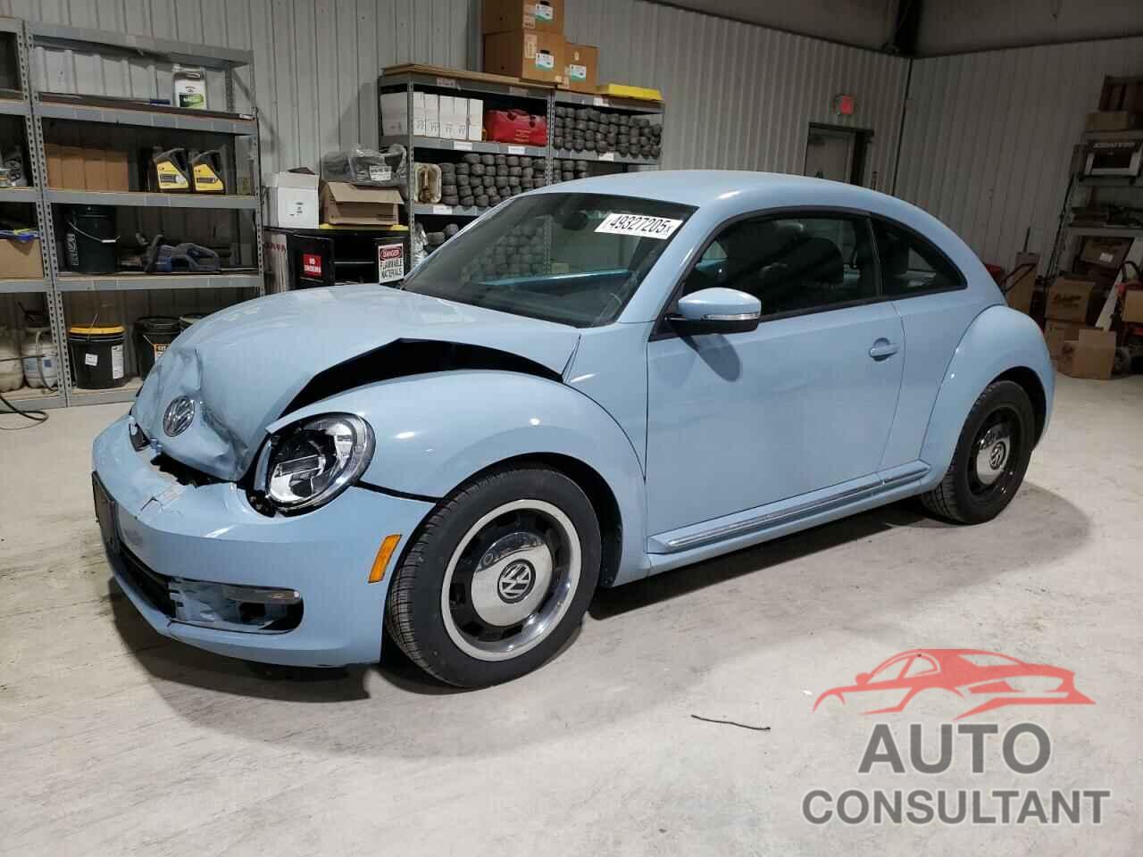 VOLKSWAGEN BEETLE 2012 - 3VWJP7ATXCM653046