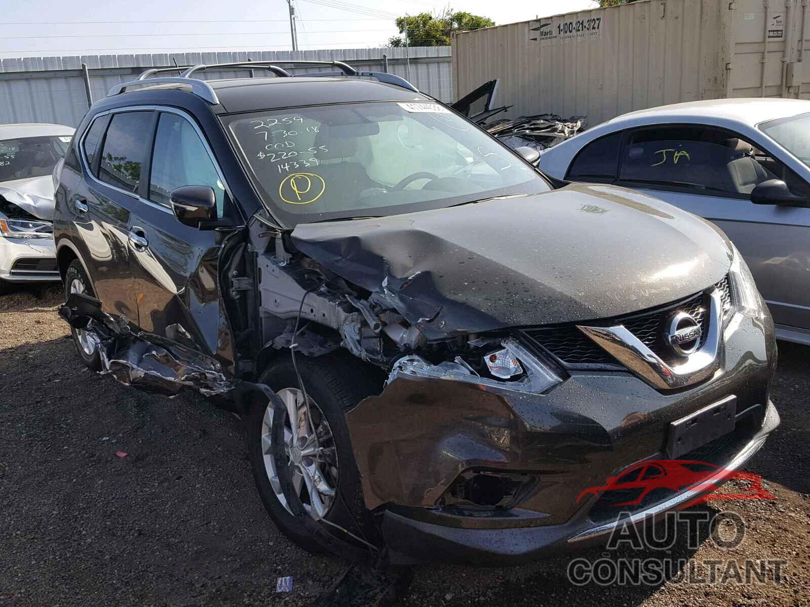 NISSAN ROGUE S 2015 - KNMAT2MT2FP502259