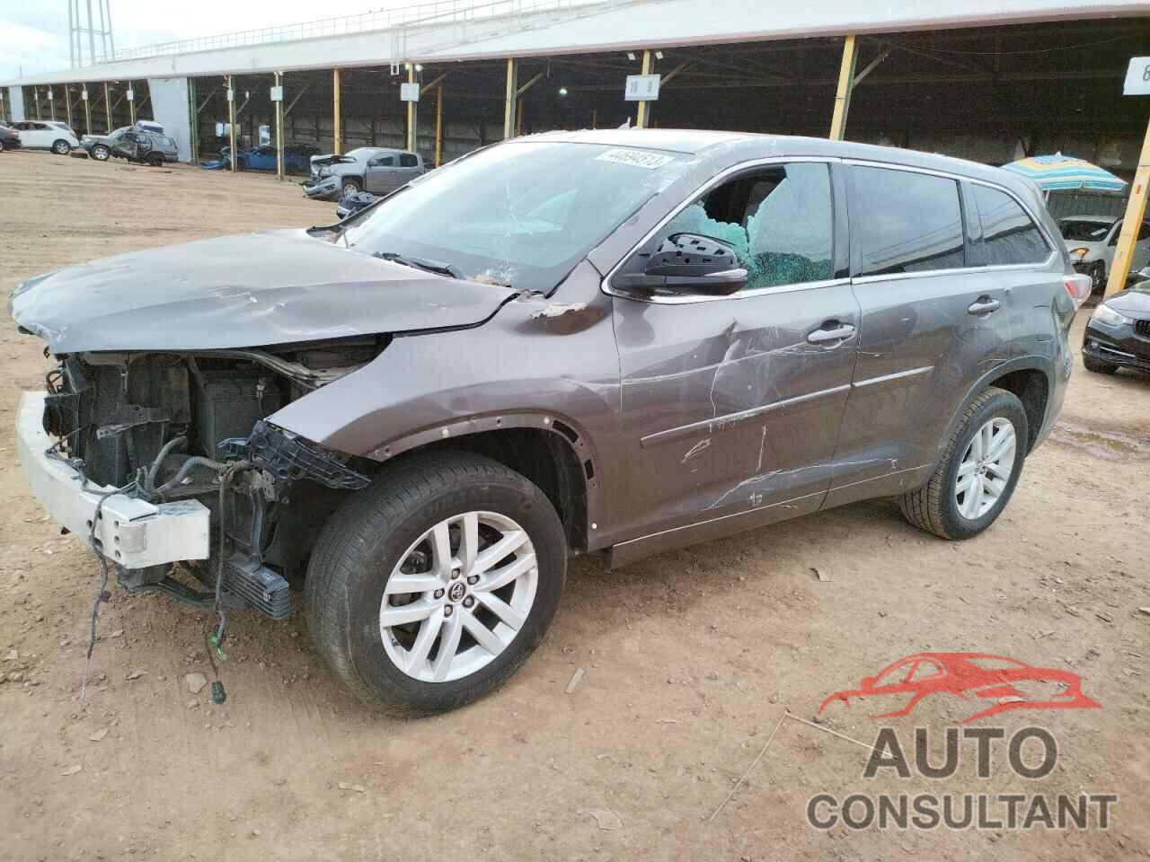 TOYOTA HIGHLANDER 2016 - 5TDZKRFH3GS139629