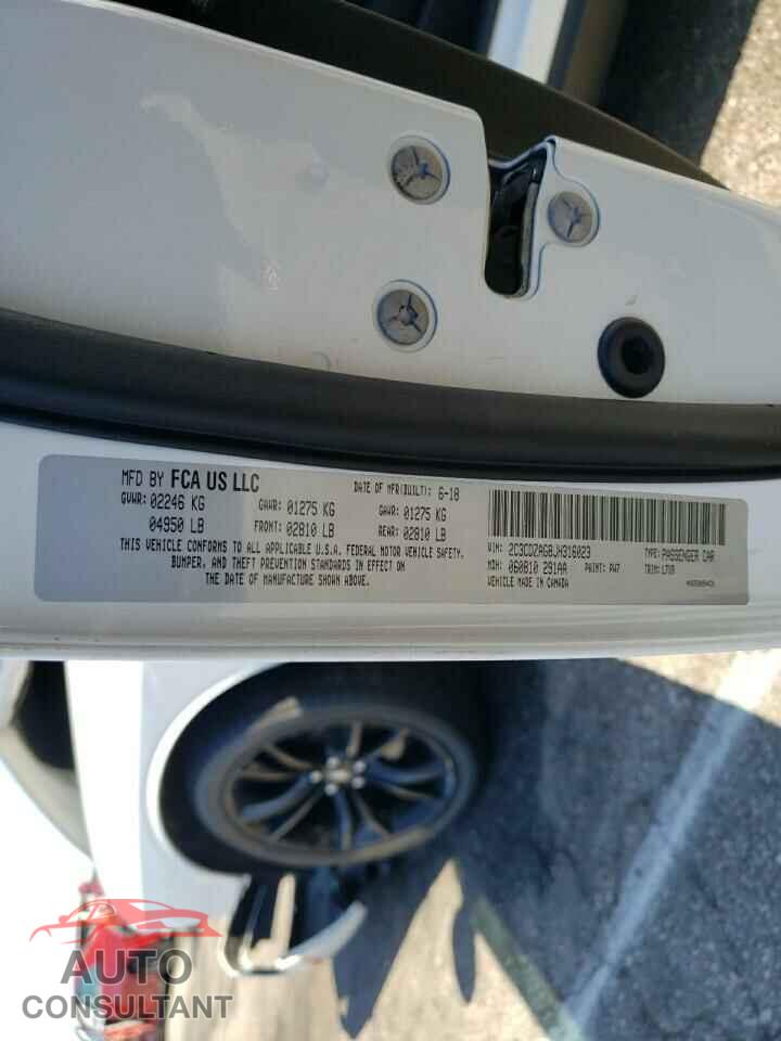 DODGE CHALLENGER 2018 - 2C3CDZAG8JH316023