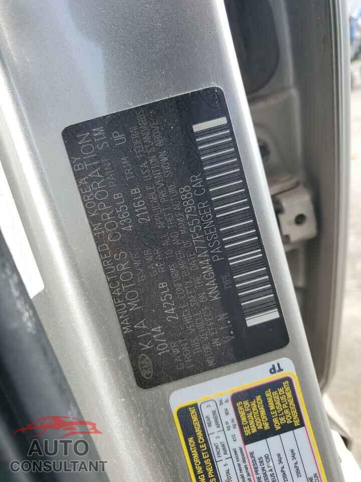 KIA OPTIMA 2015 - KNAGM4A77F5579888