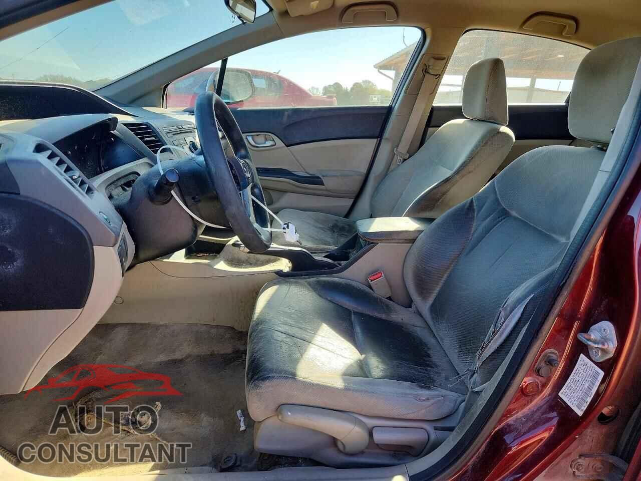 HONDA CIVIC 2012 - 19XFB2F52CE031457