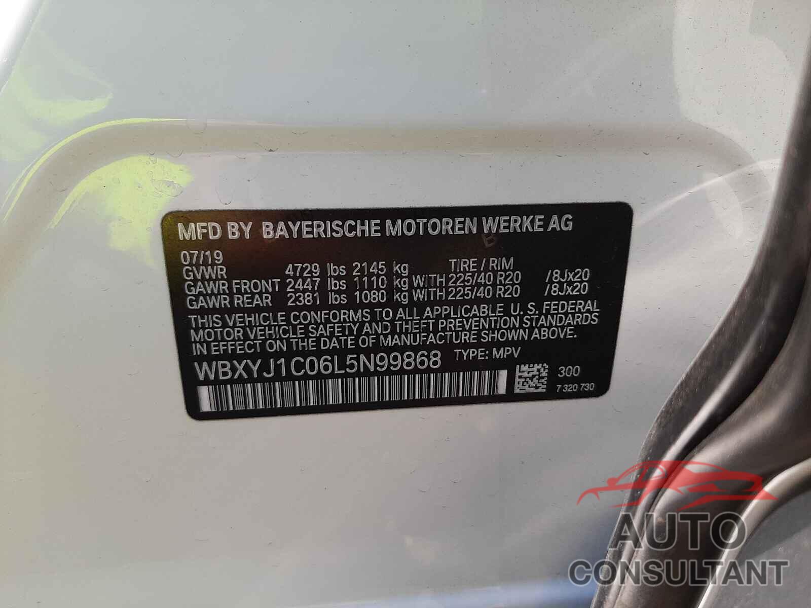 BMW X2 2020 - WBXYJ1C06L5N99868