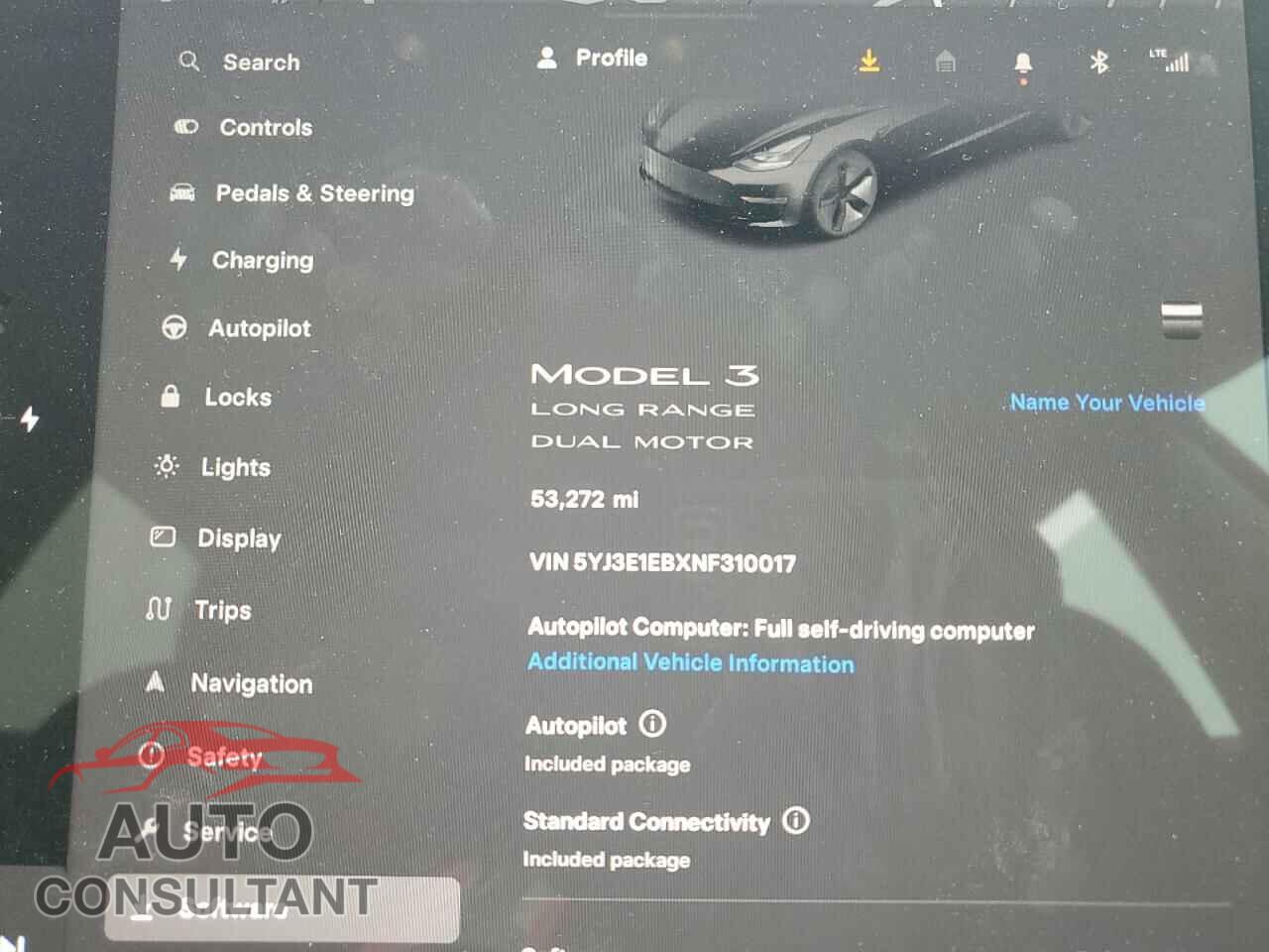 TESLA MODEL 3 2022 - 5YJ3E1EBXNF310017