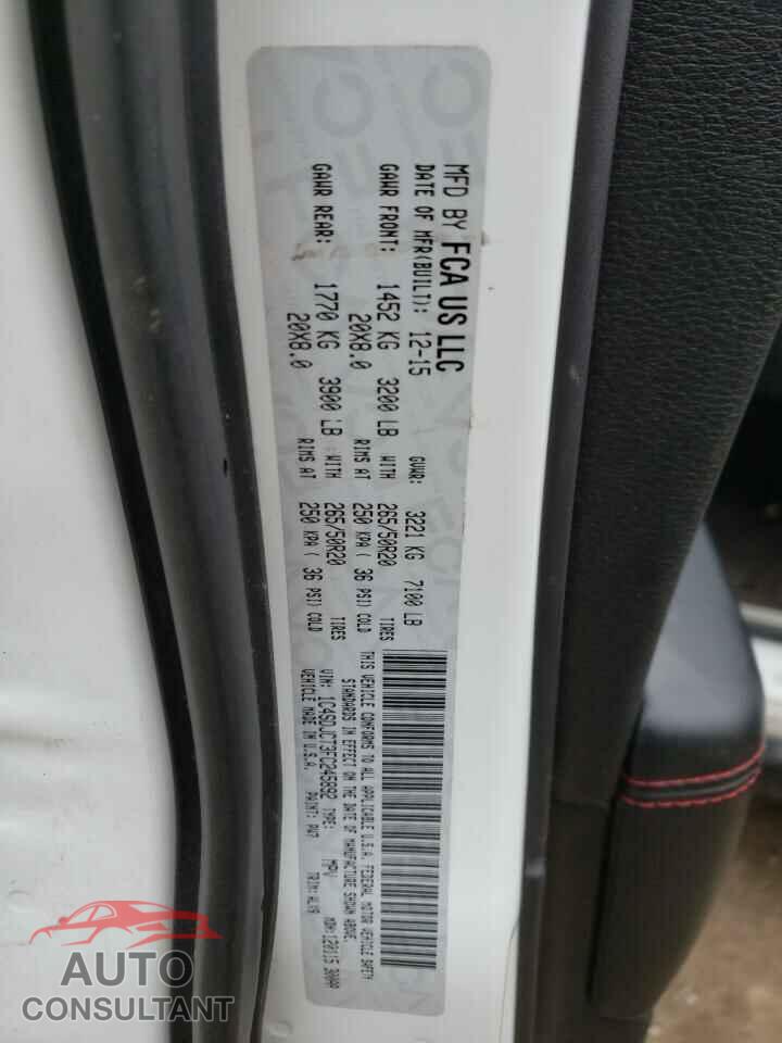 DODGE DURANGO 2015 - 1C4SDJCT3FC245892