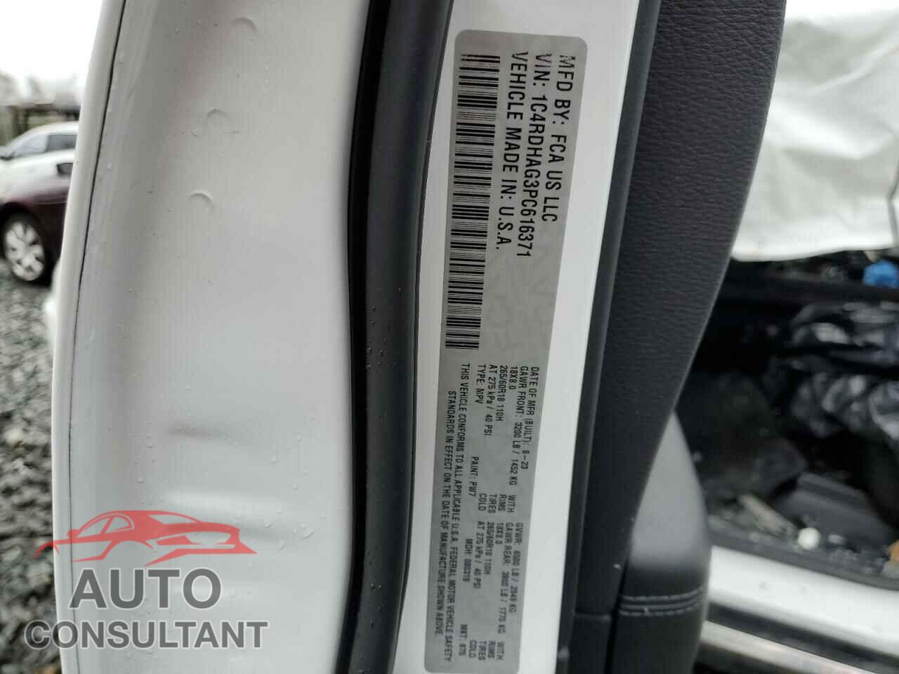 DODGE DURANGO 2023 - 1C4RDHAG3PC616371